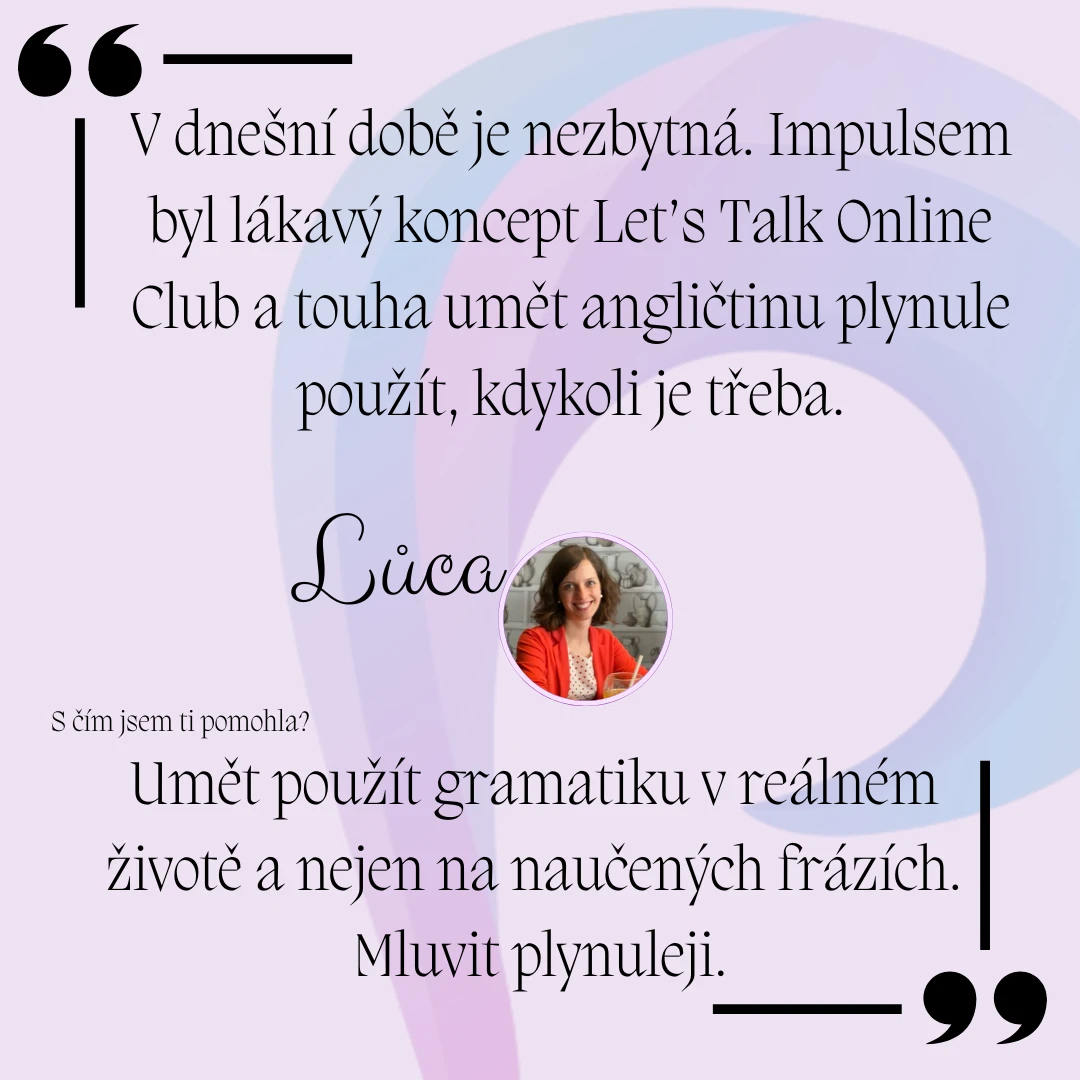 Skupinová lekce Let's Talk