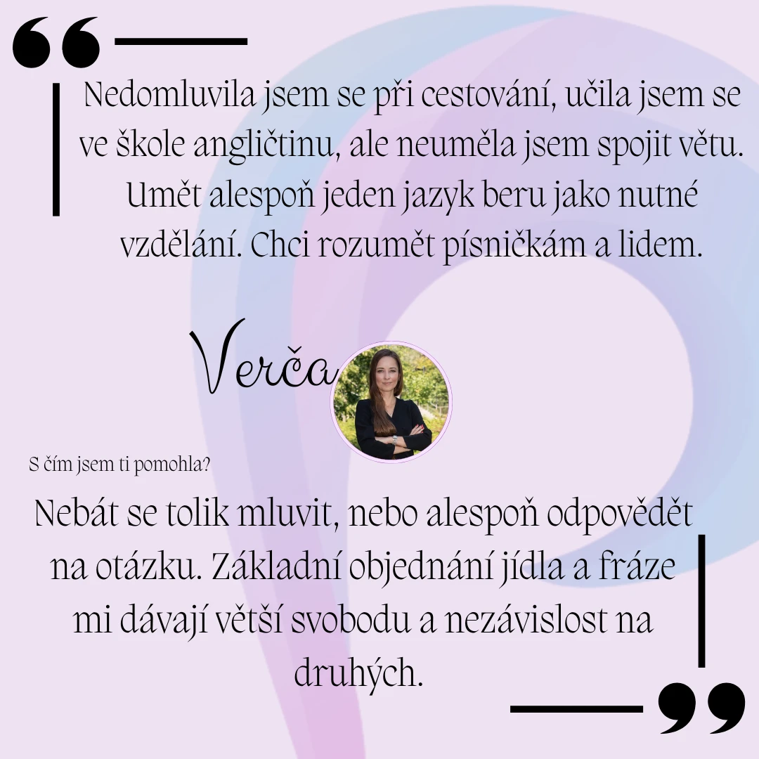 Skupinová lekce Let's Talk